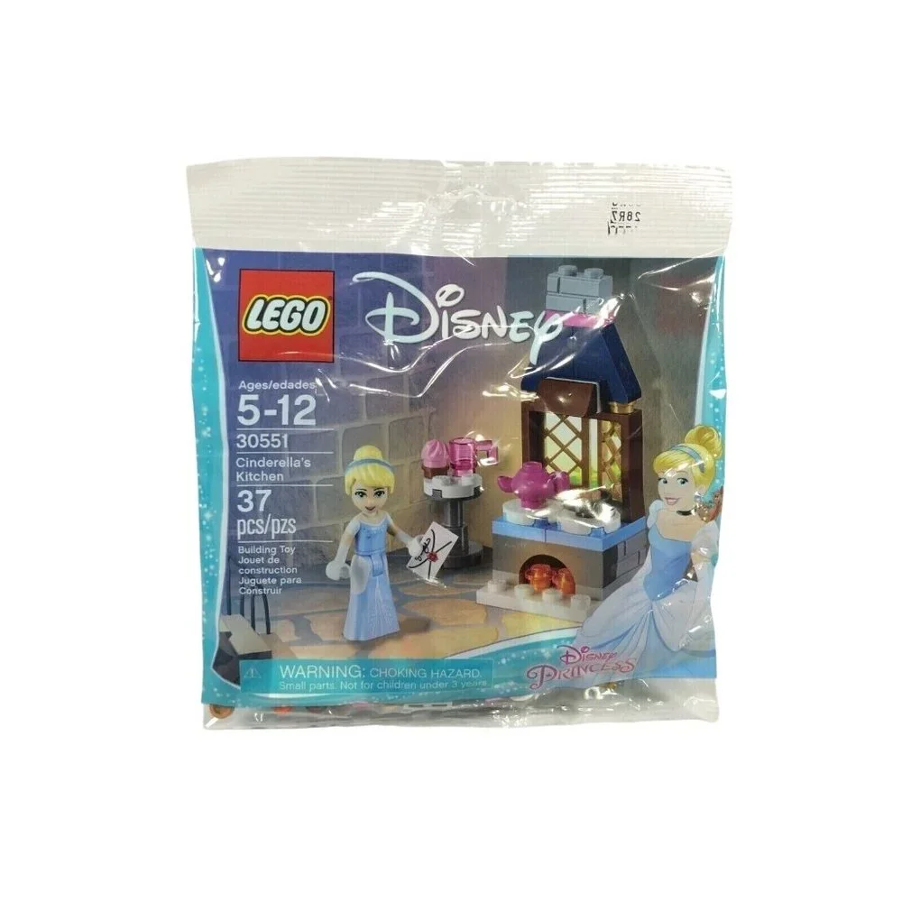 LEGO Disney Princess 30551 Cinderellas Kitchen & 40307 Castle Interior Set